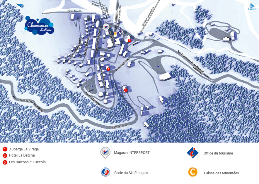 Chamrousse 1650 - Le Recoin    map